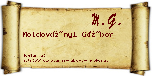 Moldoványi Gábor névjegykártya